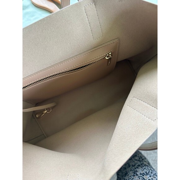 Samara Anthropologie Buttery Soft Vegan Leather Suede Interior Everyday Tote Bag - Picture 4 of 7